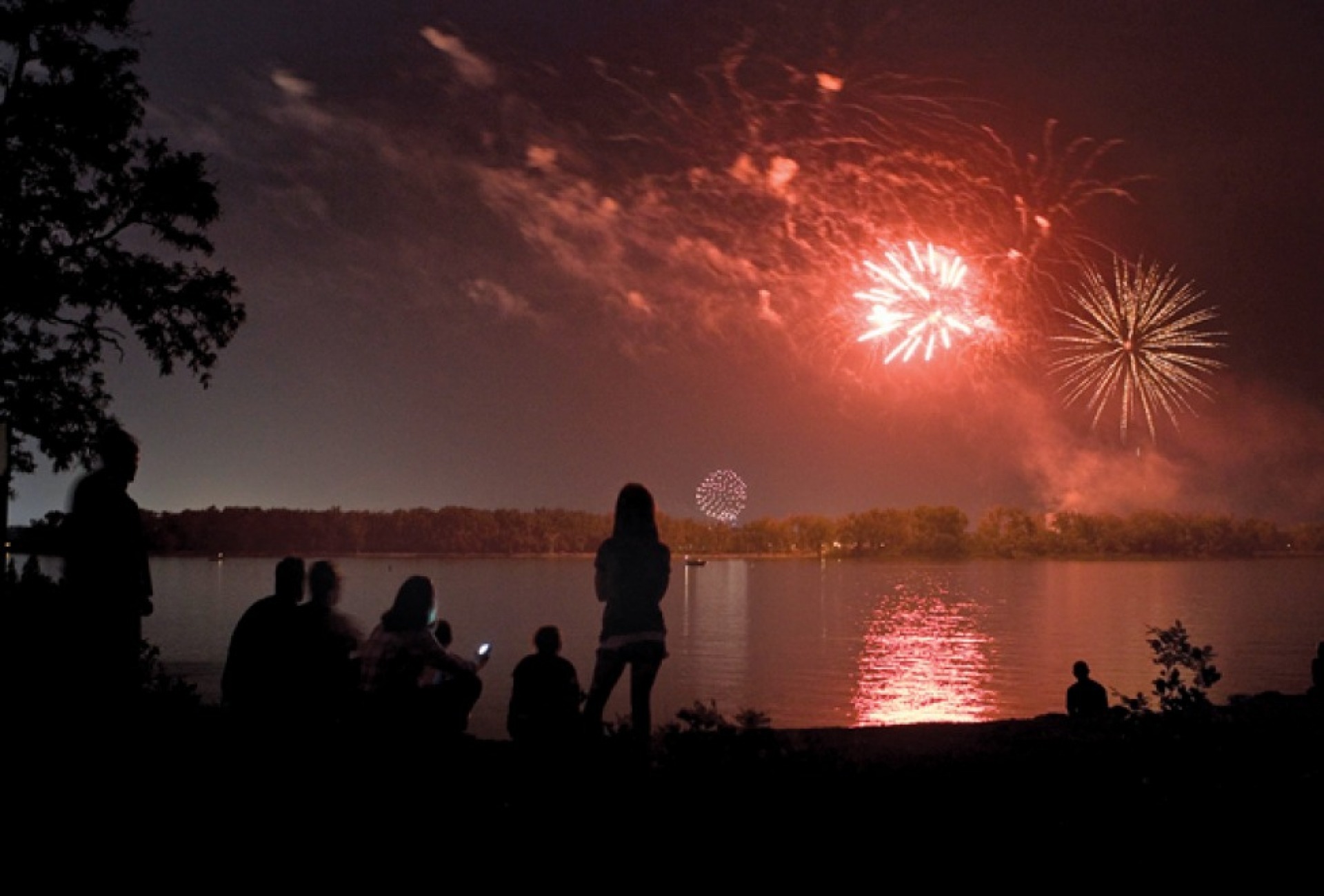 Lake Manawa Fireworks July 4 Council Bluffs, Iowa