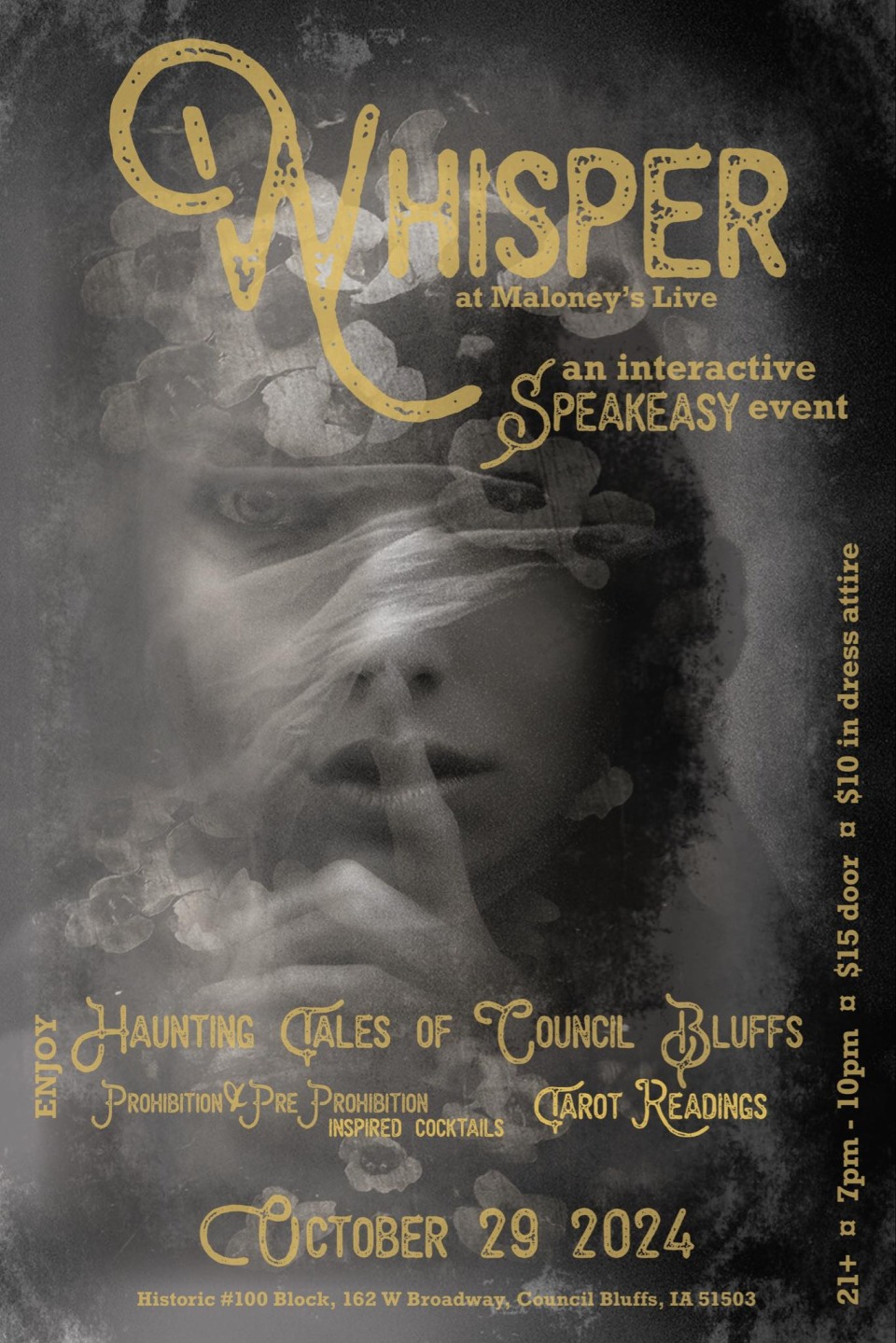 Featured image for Whisper At Maloney's Live! An Interactive Speakeasy 