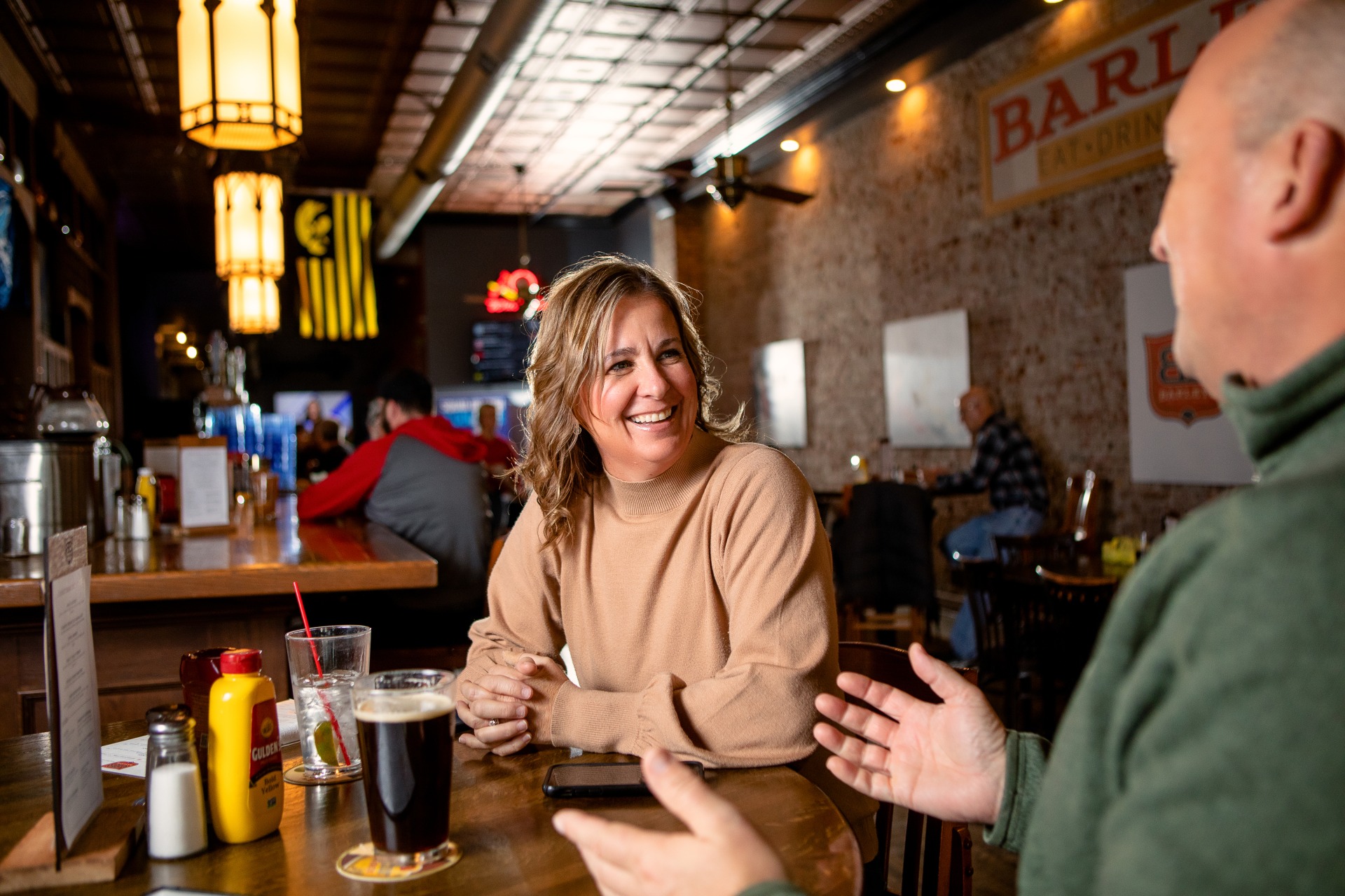 Couple at Barley's 