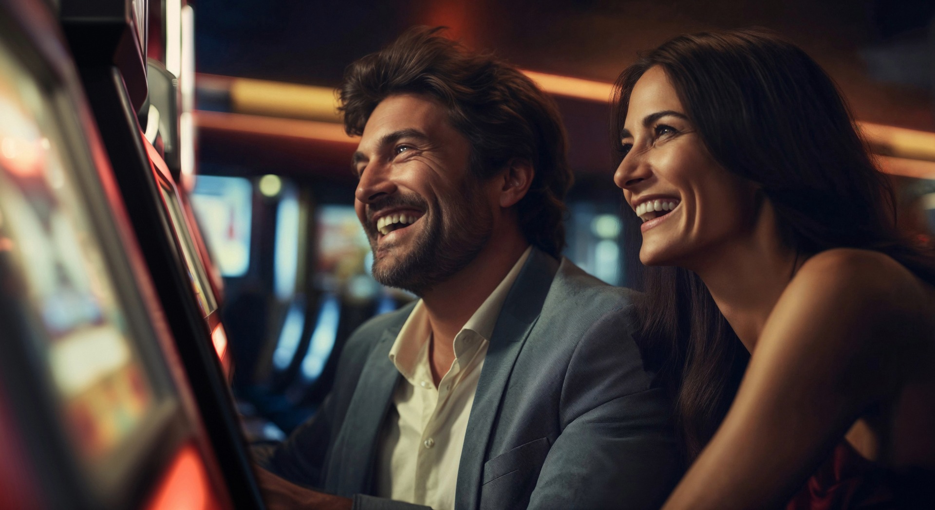 Couple Enjoying Casino Fun