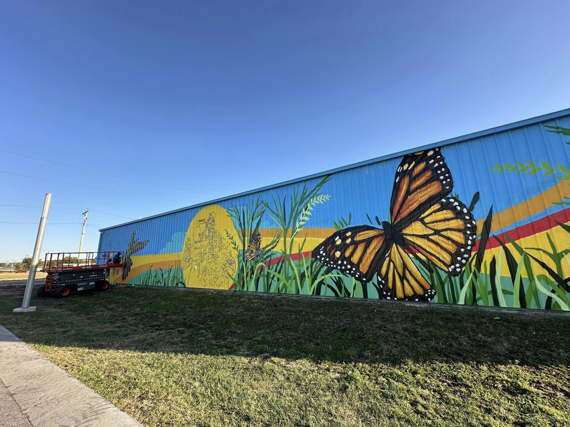 Grass Wagon Mural