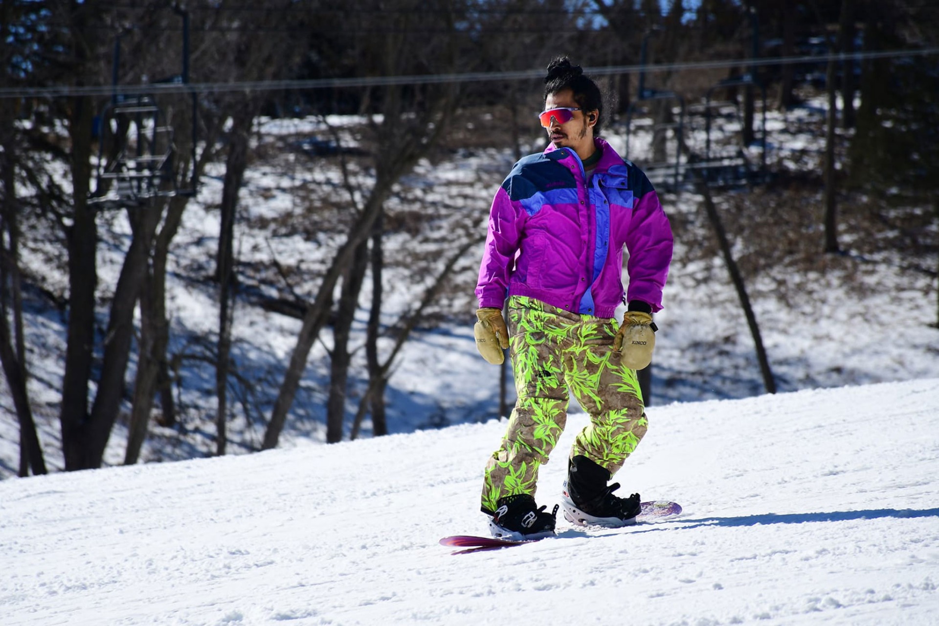 Snowboarding at Mt. Crescent